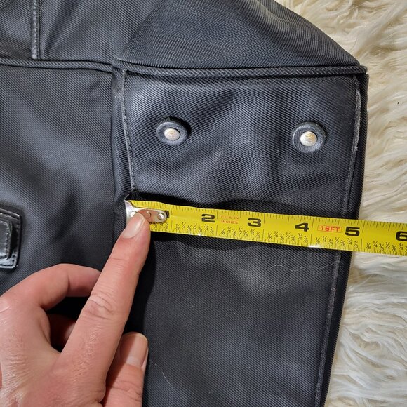 Coach Black Nylon / Leather Tote Bag Handcrafted in Turkey - Picture 14 of 16